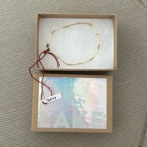 Taurus Morse code gold-filled bracelet